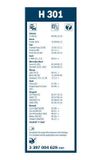 Чистачките за задно стъкло BOSCH AEROTWINMERCEDES-BENZ A-CLASS W169 2004-&gt;2012