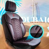 Калъфи за седалки за Volkswagen Polo (V) 2009-2017 DUBAI_ЧЕРВЕН 2+3