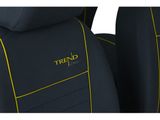 Калъфи за седалки за Citroen AX  1986-1998 TREND LINE - жълто 1+1