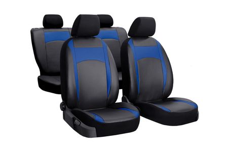 Калъфи за седалки за Hyundai Elantra (VI) 2016-2020 Design Leather син 2+3