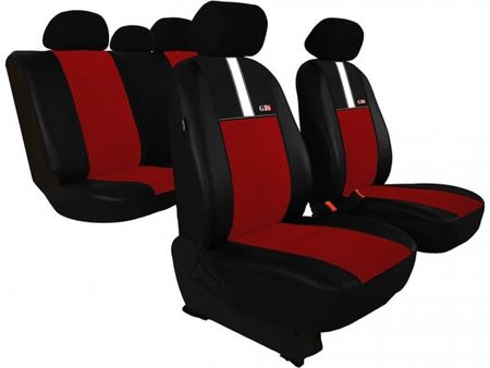 Калъфи за кола за Seat Ibiza (IV) 2008-2017 GT8 - червен 2+3